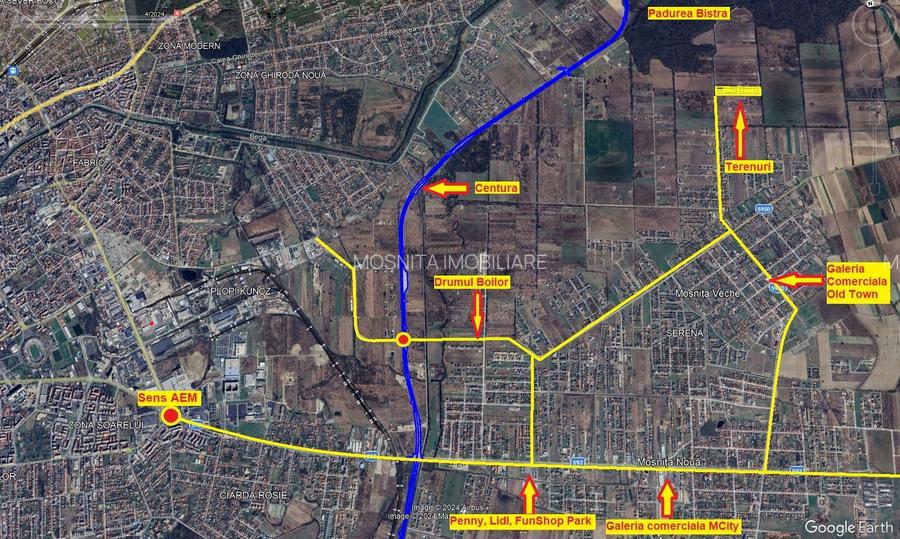 Terenuri Mosnita, Padurea Bistra, gaz, apa, curent: 80euro/mp+TVA - 7