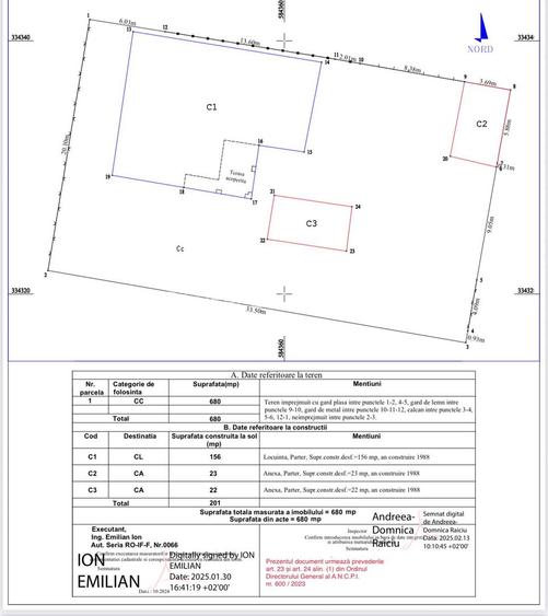 OPORTUNITATE TEREN ZONA DE NORD JANDARMERIEI - SISESTI - 1