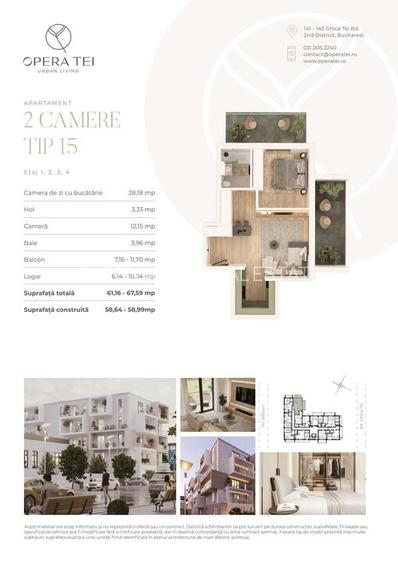 OPERA TEI || 2 CAMERE CU 2 TERASE DE 19.97MP || LACUL TEI || PARCUL CIRCULUI - 4