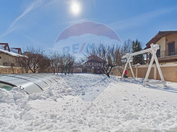 Vilă cu 6 camere, piscina si teren 1300 mp, de vânzare în Otopeni - 34