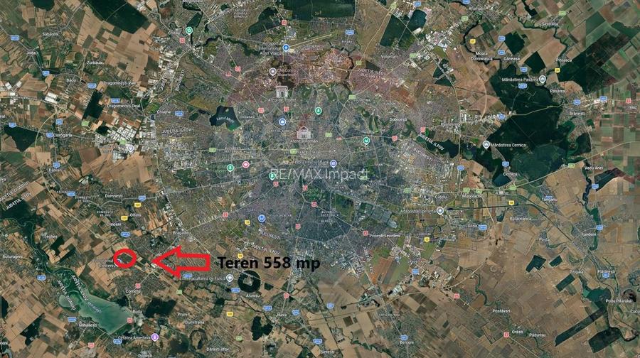 Teren  de vanzare, 558mp Bragadiru, zona de case,langa Centura A0 - 2