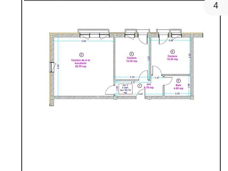 SPATIU BIROURI 3 CAMERE | 66 MP | PARCARE INCLUSA | DOAMNA STANCA - 7
