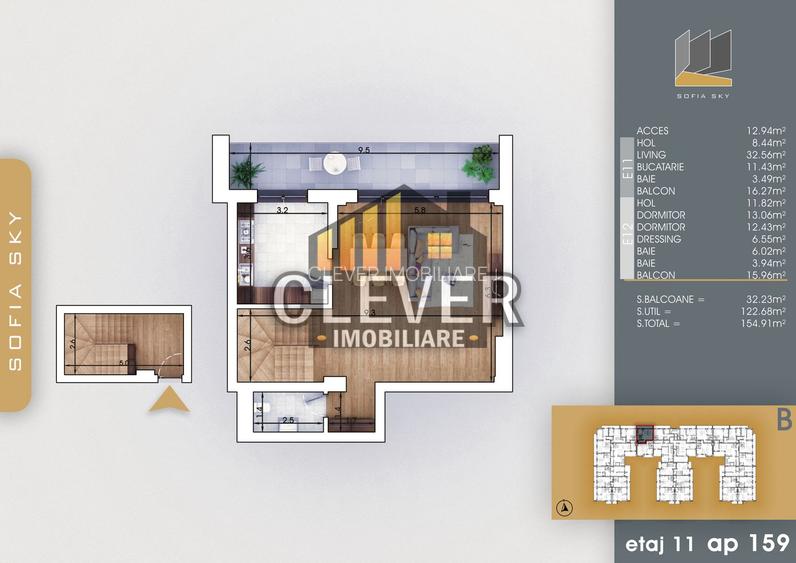 3 Camere Scara Interioara-Incalzire in Pardoseala-Sector 3 - 2