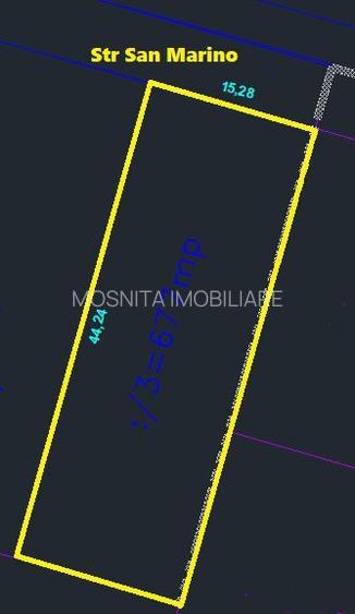 677mp  - Teren Mosnita - Cartier Europa, in apropiere de Lidl - 3