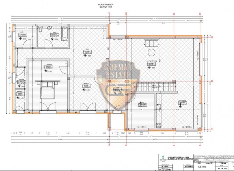 Vila la Rosu, Lumina, P+1 etaj, teren 478mp, terasa 100mp, 275 mp utili - 11