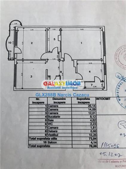 Mall Vitan inchiriere Apartament 3 Camere etaj 5 an constructie 1994 - 12