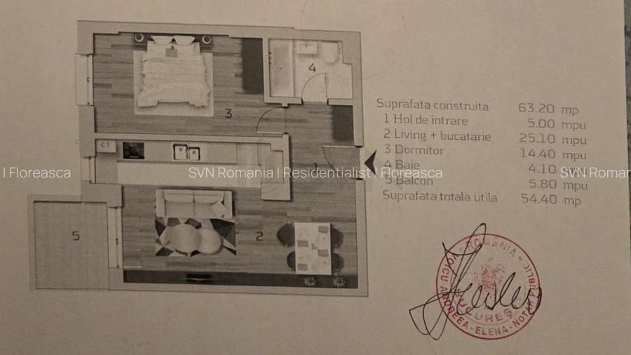 REA1025322 Apartament 2 camere I Sisesti - 10