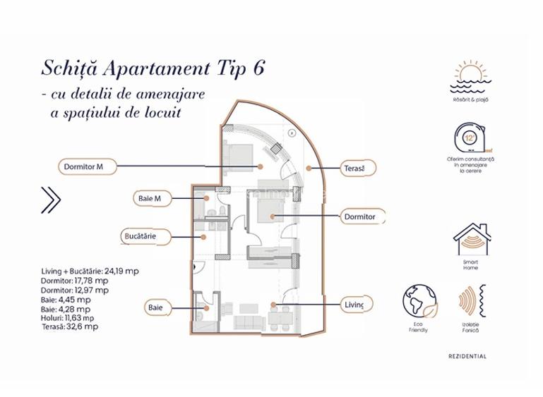 Apartament - Etaj 7 - Complex Rezidențial WHITE SEA - Navodari - 10