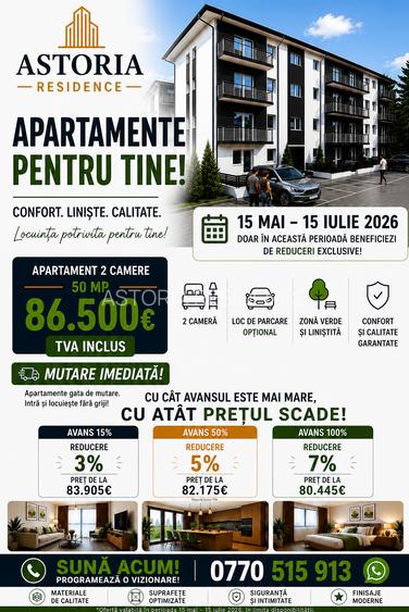 ASTORIA RESIDENCE - Apartament 2 camere D 50 mp  et 1 Lunca Cetatuii - 3