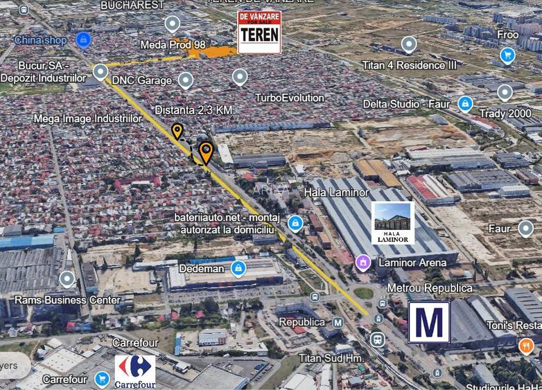 Cel Mai Bun Teren 31000MP Titan - Industriilor Metrou Republica 99e/mp - 2