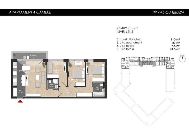 Apartament 4 camere 95mp S.Utilă, Sect 1 Lac Straulesti, Mall Colosseum - 2