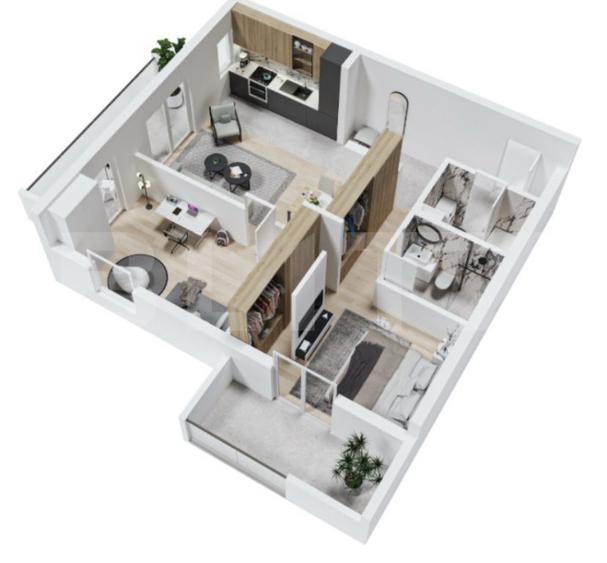 Apartament de vânzare – Complex Nou | etaj 10/12 | 3 camere |