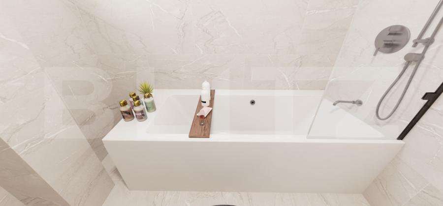 Apartament spatios 68mp, 3 camere, garaj si gradina mare 90mp