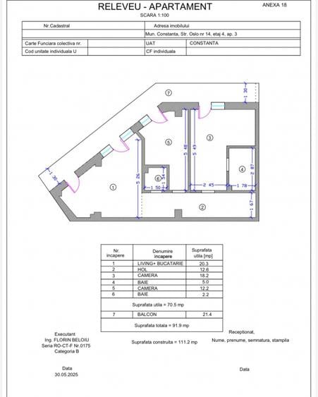 Apartament 2 camere si 2 bai Tomis Plus - Boreal Constanta