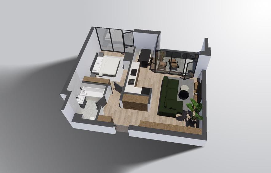 Alenia Botanic Park - Apartament cu 2 camere , la etajul 5