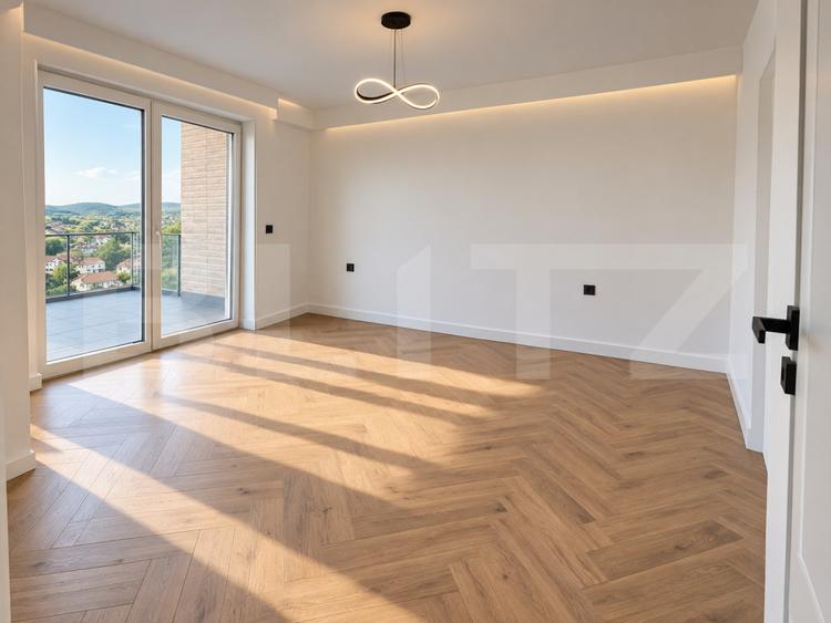 Penthouse cu terasă generoasă și finisaje premium