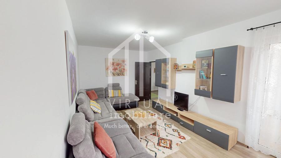 Apartament cu 3 camere, 68mp utili+balcon, etaj 5/10, bloc cu lift
