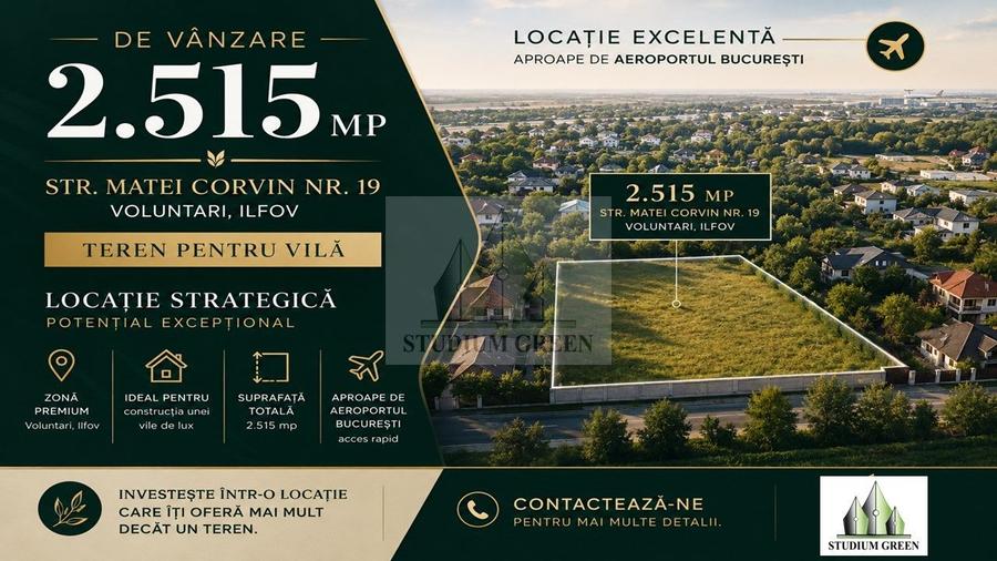 2515 mp de vanzare -in Voluntari- Pipera - 2515 mp
