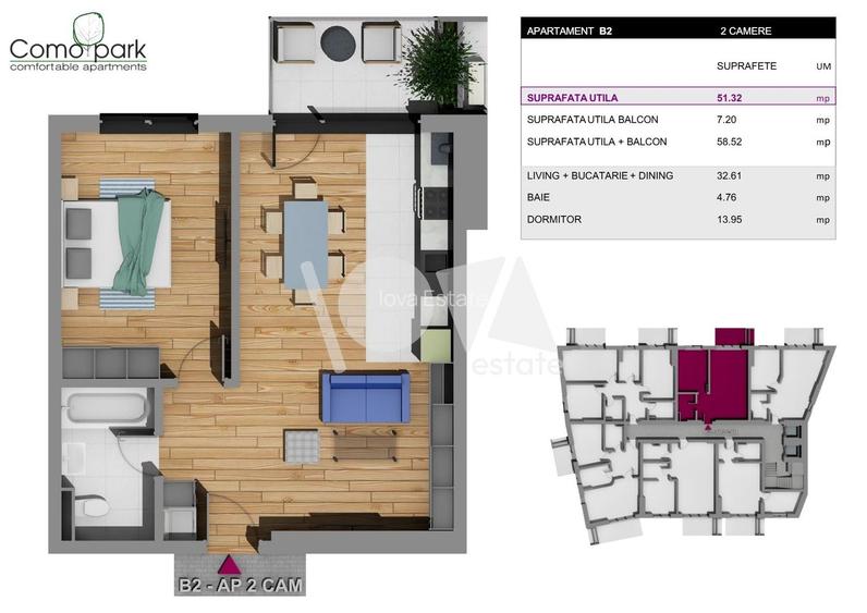 De vânzare: apartament, 2 camere -premium - Lujerului - Como Park 2026