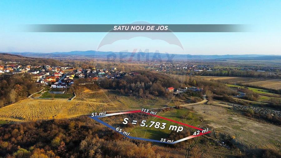Teren 5783 mp Satu Nou de Jos / Strada Principala
