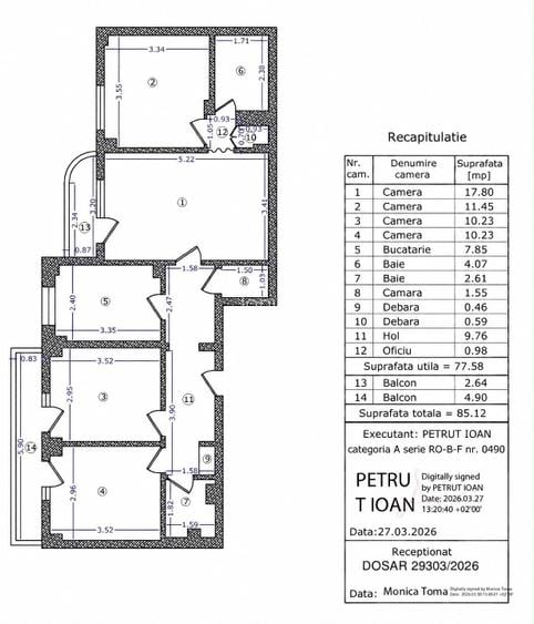 DIRECT PROPIETAR 4 camere | Calea Crângași | 85 mp - 13