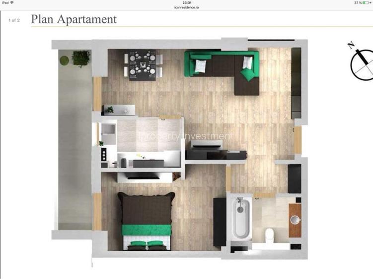 ICON Residence 2 Camere balcon cu loc de parcare si prox. metrou - 10