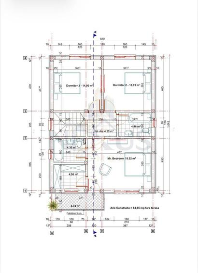 Casă Individuală P+1 | 150 mp utili | 4 camere, 3 băi | Teren 270 mp - 12
