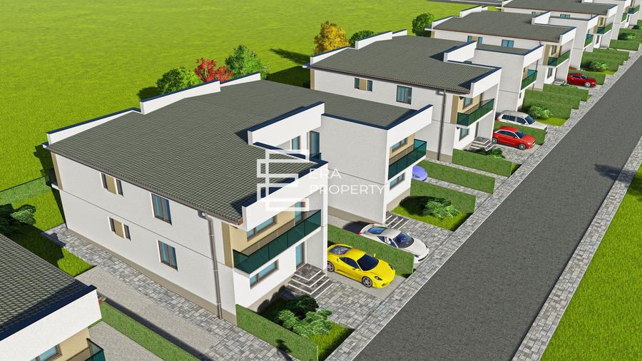 Casă modernă tip quadruplex, 83 mp utili, curte 170 mp – Cartierul Arhitectilor