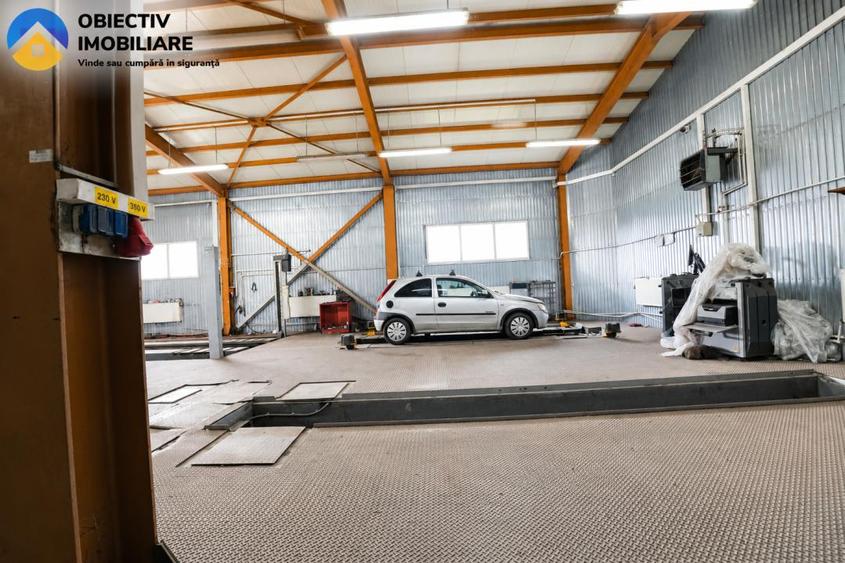 Spatiu industrial 3110 mp teren, hala productie+service auto, Targu Neamt