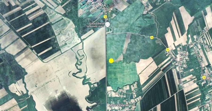Teren agricol 64 ha comasat| Deschidere 800 m la drum comunal | Utilitati dispon