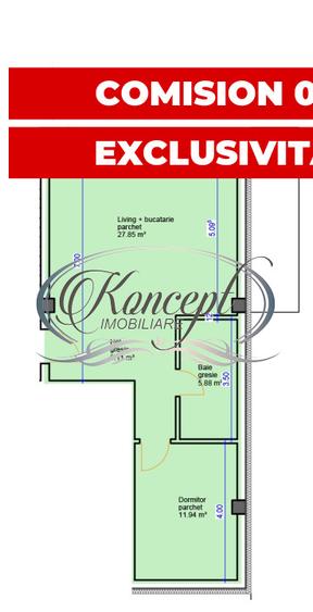 Apartament pe str. Sub Cetate, TVA si finisaje incluse in pret