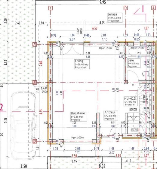 Case individuale 4 camere, 110 mp, 400 teren, Luna de Sus  - 5