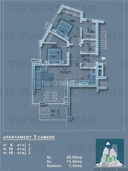 Apartament 3 camere in bloc nou, adiacent metrou Obor - 5