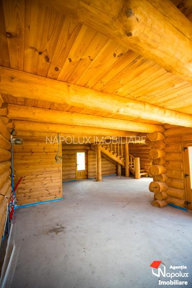 Exclusivitate! Casa din busteni intregi in Chinteni - 10