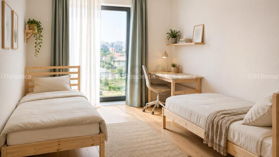 REA1028822 Aviatiei bloc nou 3 camere si balcon spatios mobilat si luminos - 5