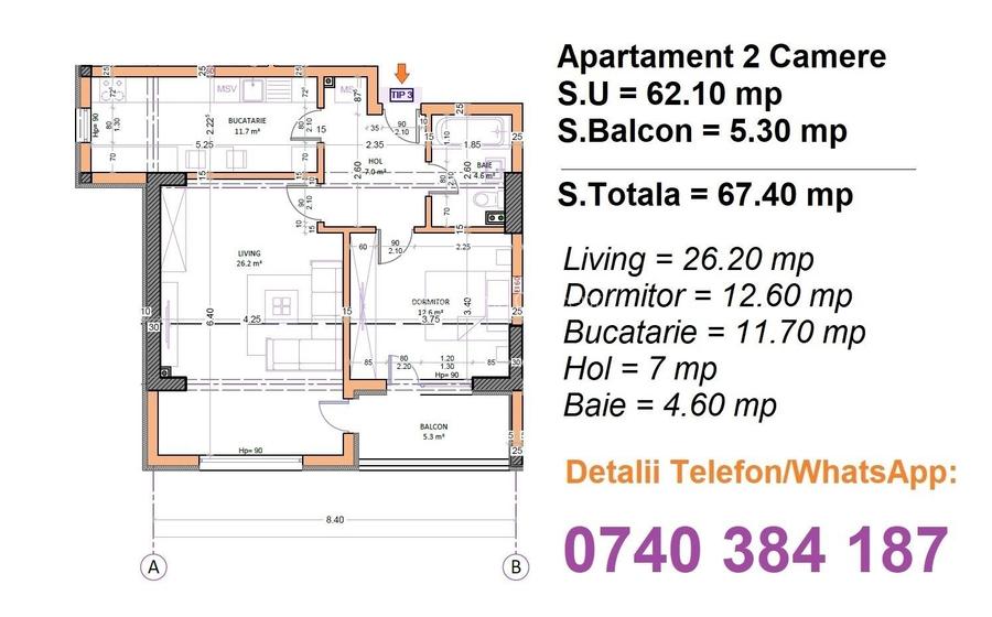 2 Camere Decomandat - Metrou Berceni - Bloc Nou - Zona Linistita - Parc - 5