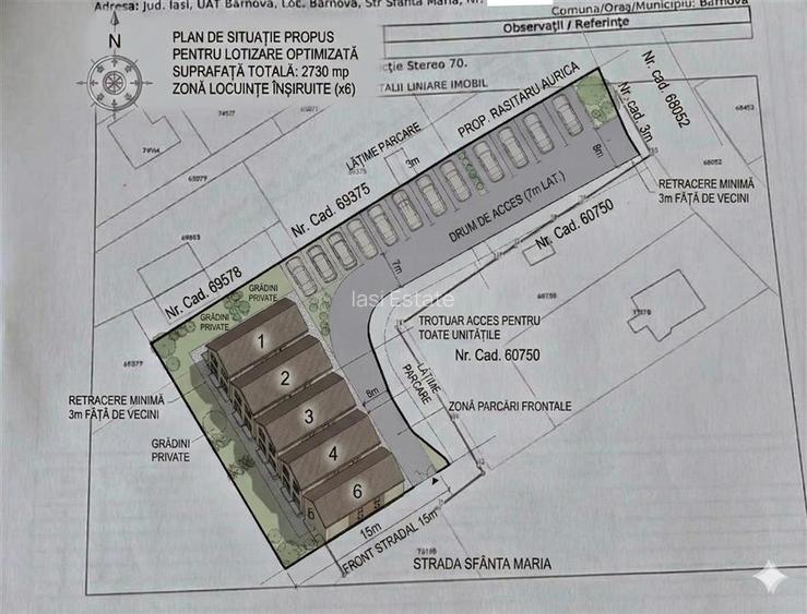 INVESTITIE PREMIUM BARNOVA: 2730 mp - 3200 mp Proiect 6 Case - 2