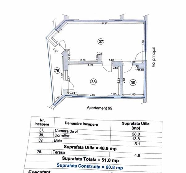 Apartament 2 camere - Mamaia Nord/Alezzi - 113.000 euro (Cod E2+E7) - 9