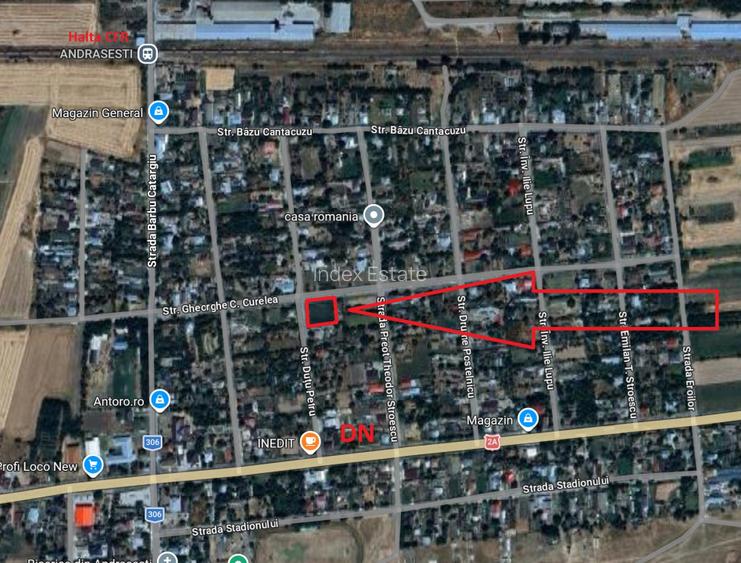 Lot de casa imprejmuit (1163 mp) cu deschidere la 2 strazi - 3