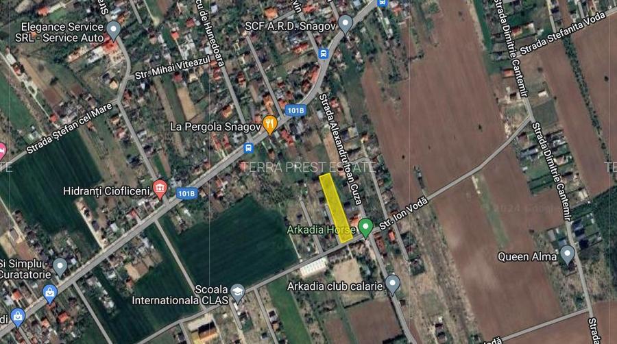 Teren intravilan Snagov pozitionat vizavi de centrul hipic Arcadia! - 2