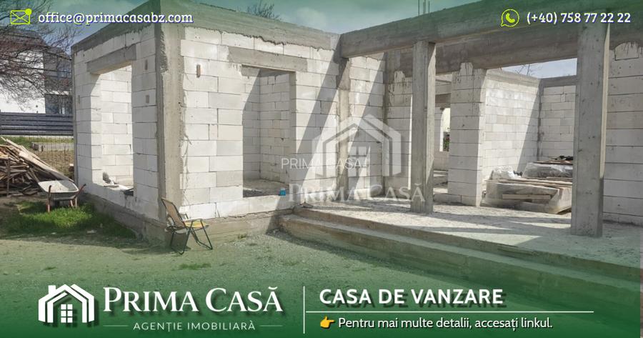 Casa in constructie si teren in Vernesti BZ SC=150mp teren=509mp d=20m - 3