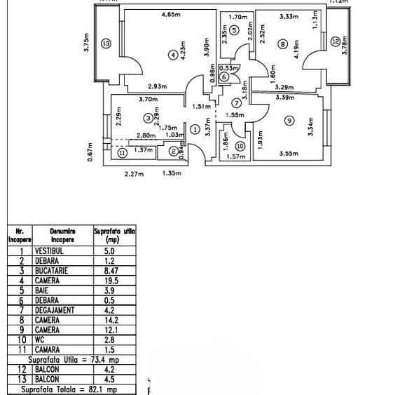 Apartament 3 camere-decomandat-zona Petre Ispirescu - 18