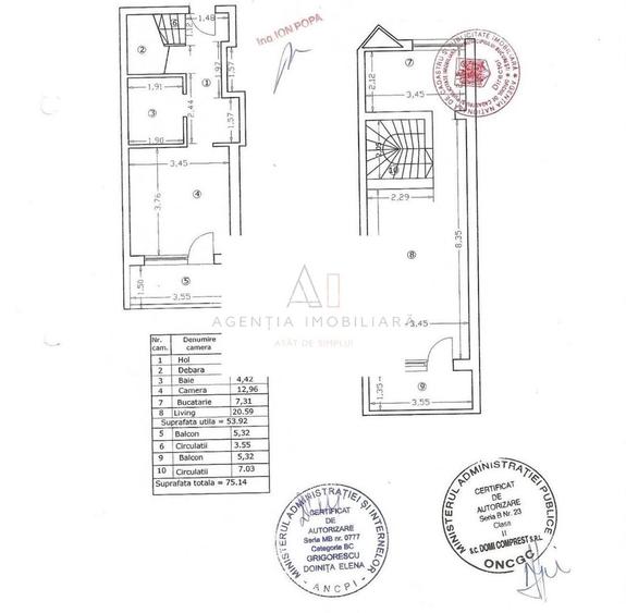 2 Camere Duplex Bloc 2007 | Ferdinand Mosilor - 18