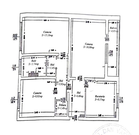 Apartament 4 camere, 68 mp, zona Pod Ros - 12