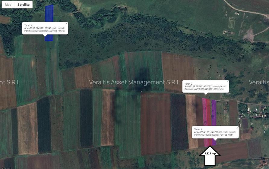 Loturi de teren extravilan arabil 15.200 m.p.,situate in Loc. Cristur, Hunedoara - 2