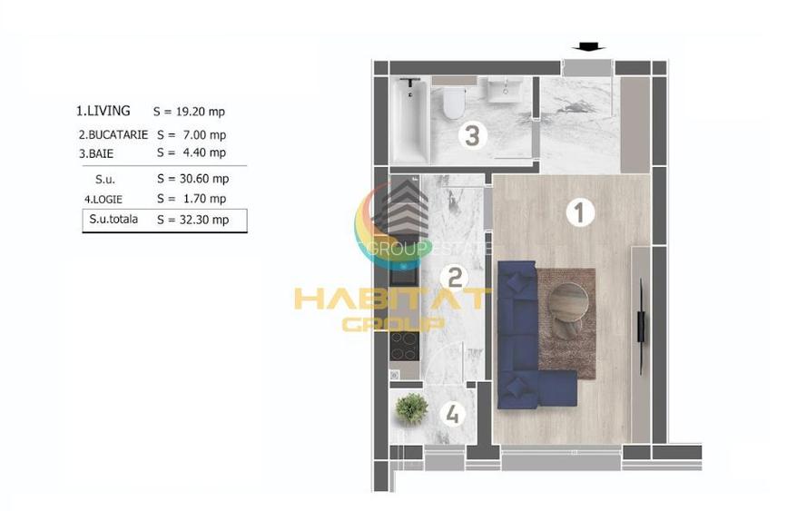 Garsoniera Sector 4 Zona Grand Arena 33Mp - 1