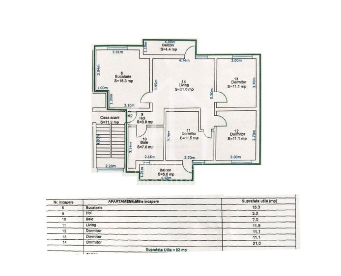 Apartament cu 4 camere, 82mp utili + pod, 2 balcoane, zona Hipodrom II - 4