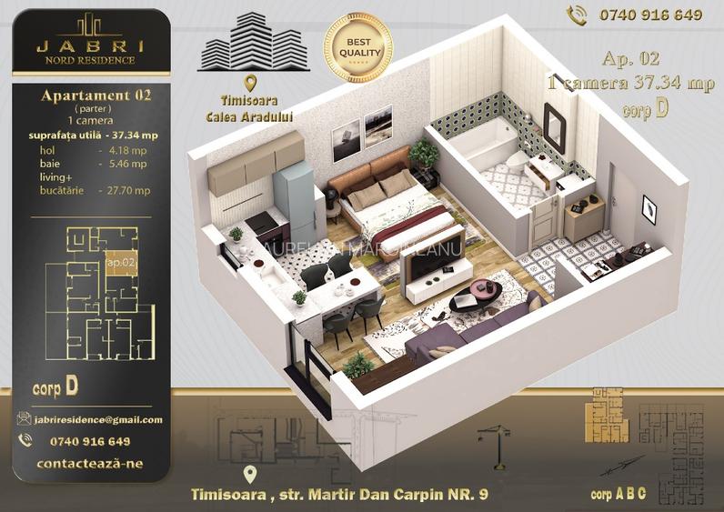 Apartament 1 camera de vanzare - 12