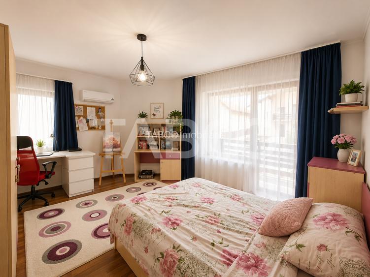 Casa individuala moderna de vanzare in Sura Mica teren pod si pivnita - 21
