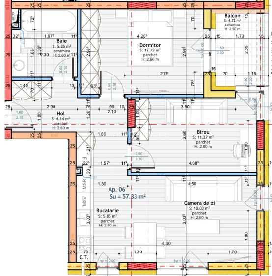 Tineretului! Apartament cu 3 camere 57mp utili FINISAT  - 6